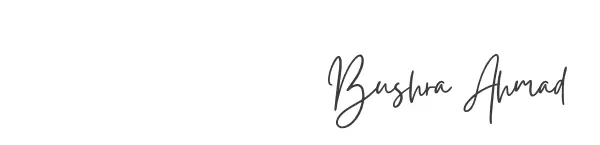 Bushra Ahmad signature