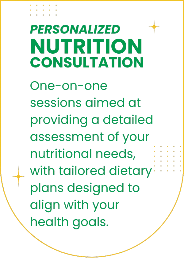 Personalized Nutrition Consultation – One-on-One Diet & Wellness Coaching